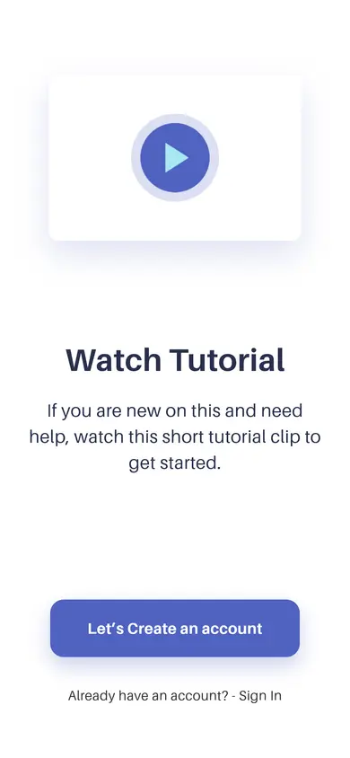 Wallet · Watch Tutorial — Onboarding Flutter screen