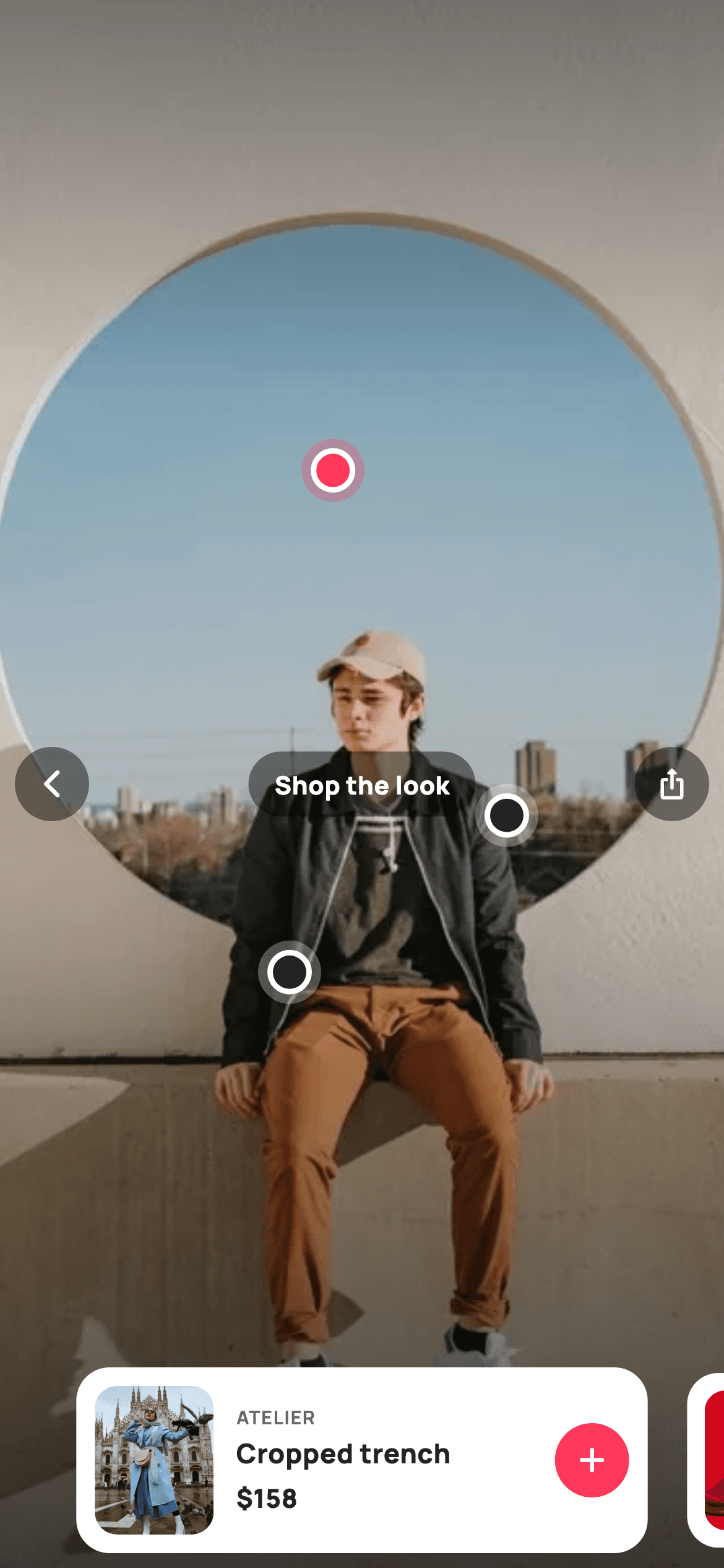 Shop the Look — E-commerce Flutter UI screen