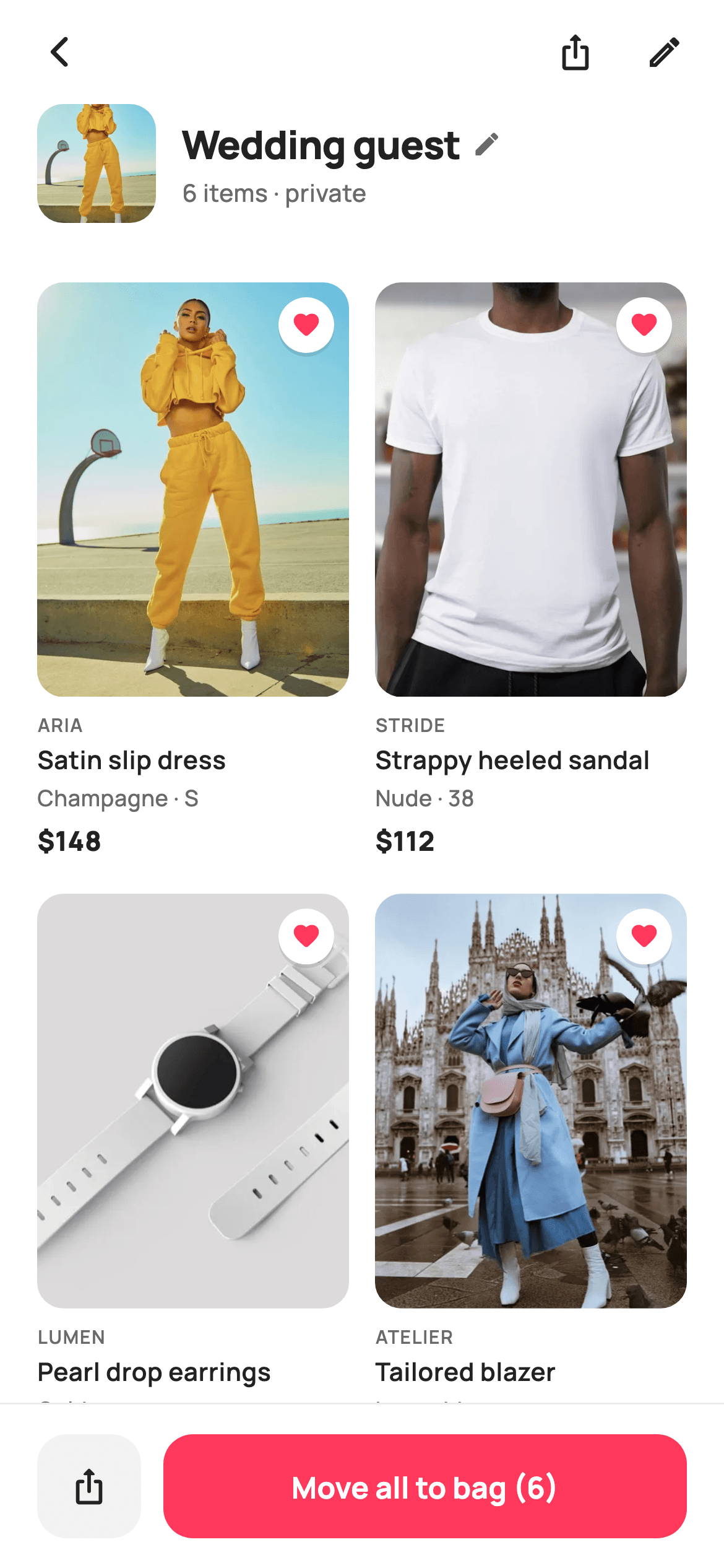 Collection Detail — E-commerce Flutter UI screen