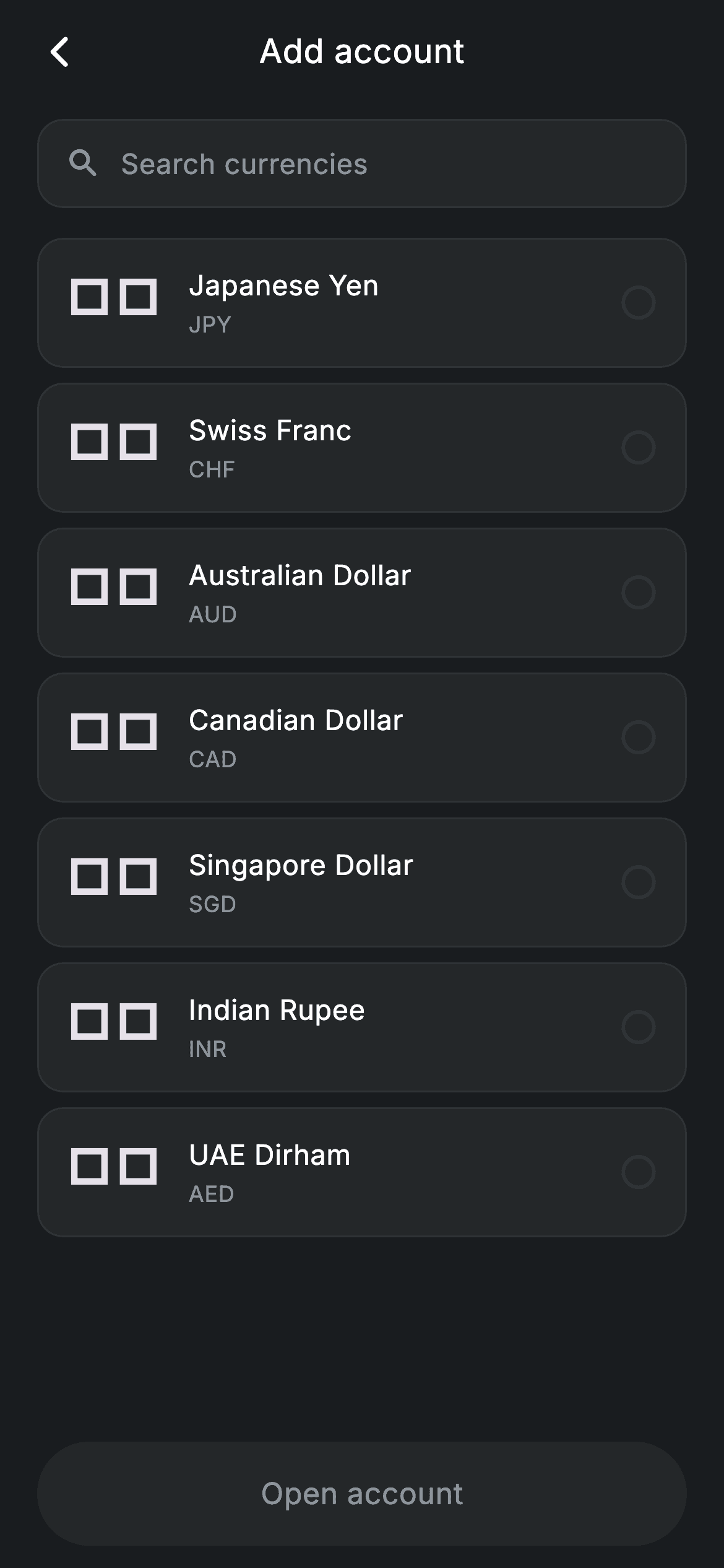 Fintech · Add Account — Fintech Flutter screen