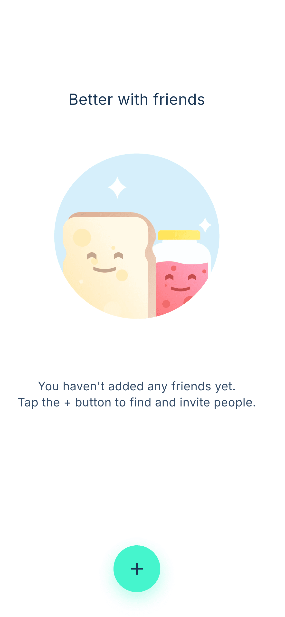 No Friends — Empty States Flutter UI screen