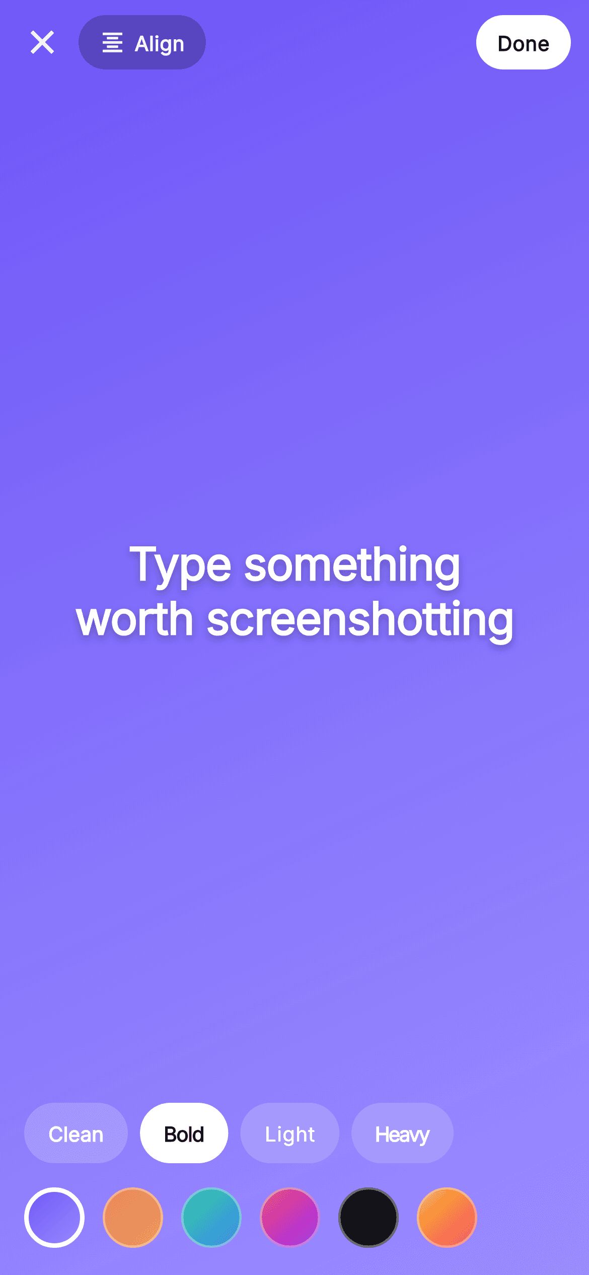 Pulse · Text Story — Social Flutter screen