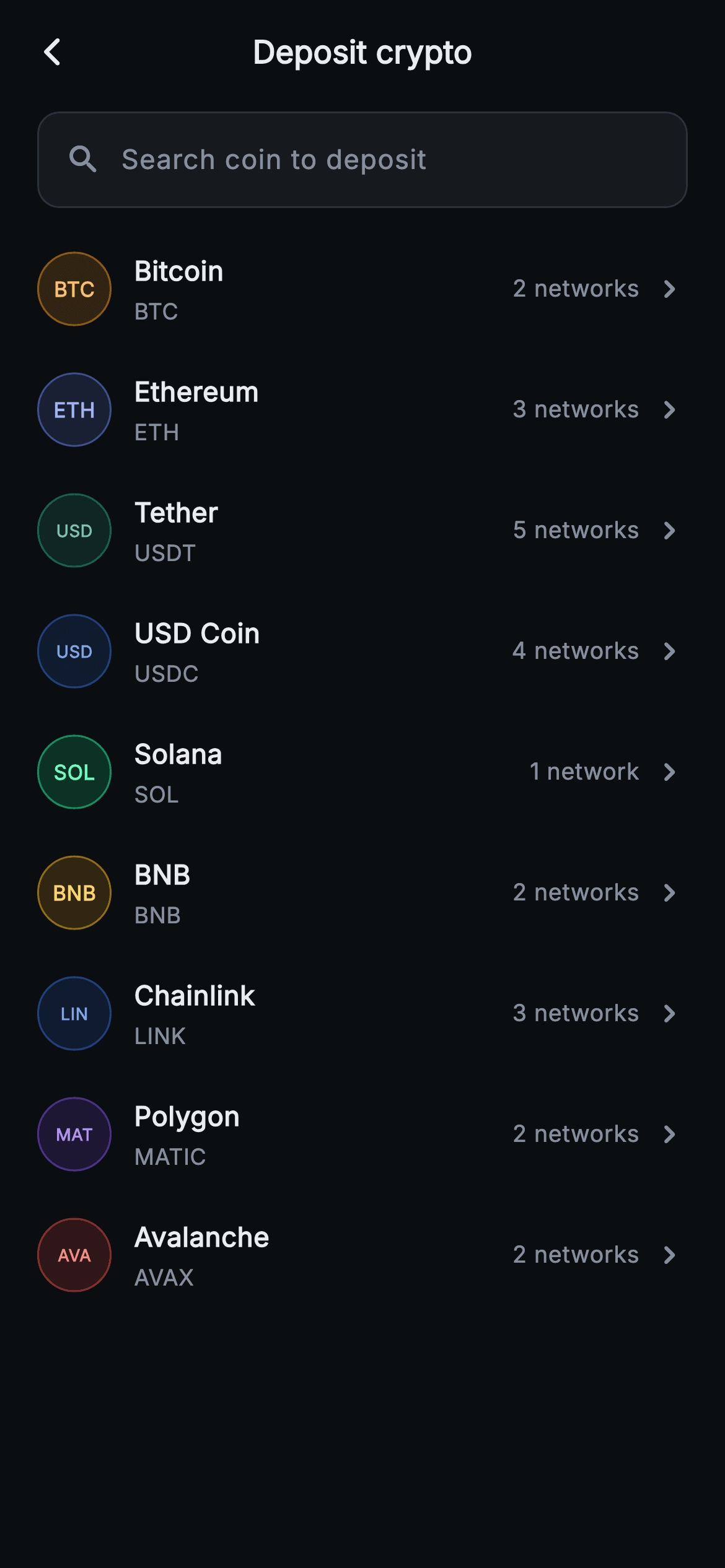 Aurum · Deposit — Web3 Flutter screen